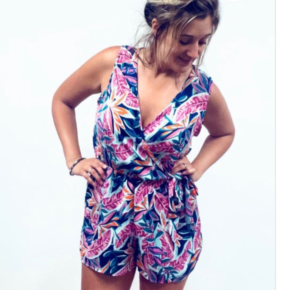 As U Wish Tropical Romper